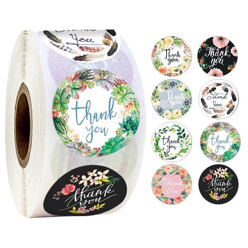 Thanksgiving gift BoxEnvelope Decoration Kraft Sticker Labels Cake Baking Seal Self adhesive