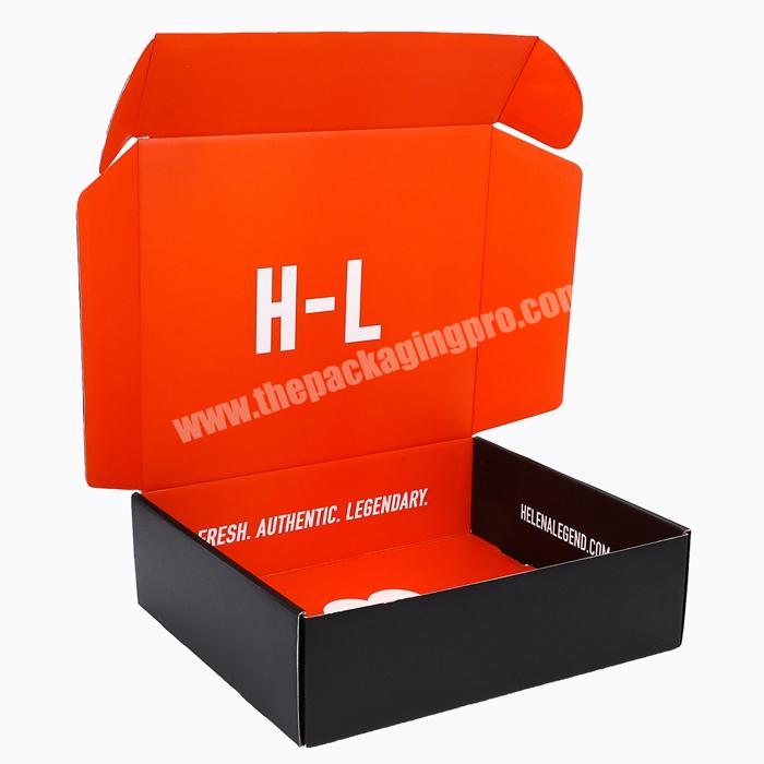 colorful folding mailer box strong big small fashion clothes shipping corrugated box with custom logo printed