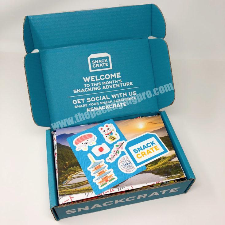 Natural Kraft Paper Treats Snacks Subscription Box Packaging Foldable Cardboard Coffee Shipping Box with Custom Logo Printing