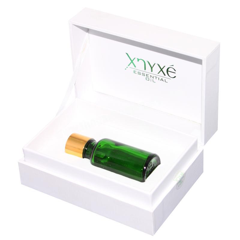 Custom Tray Essential Oil Cosmetics Packaging Cardboard White Gift Box