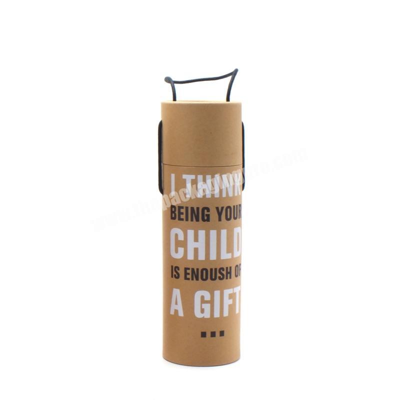 Kraft Personalised Glossylamination High-end Special Cylinder Promotion Custom Paper Tube Box