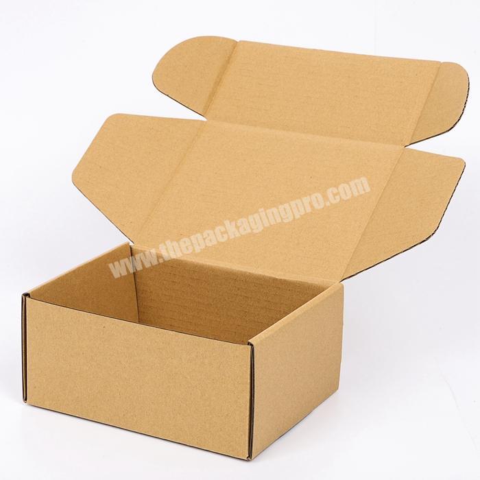 Recycle Kraft Corrugated Clothing Boxes Custom Printed E fluted Shipping Mailer Box for Online Shopping