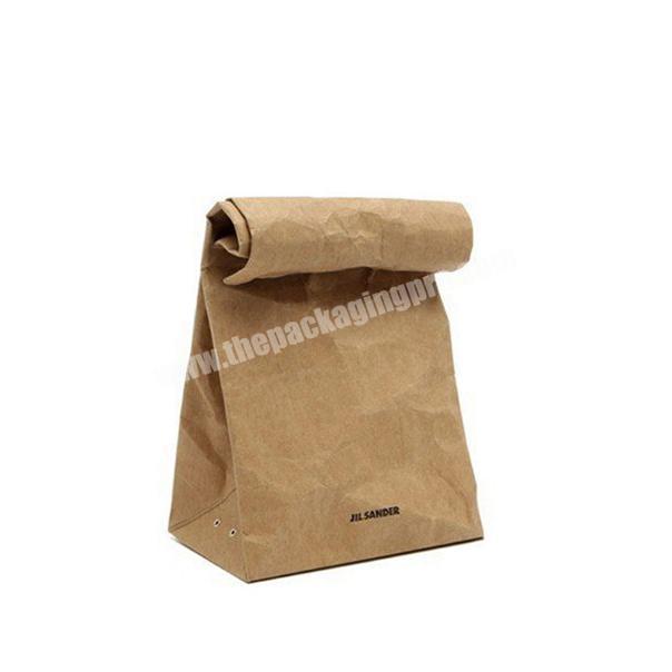 Eco-friendly kraft brown paper bag free design kraft paper bag custom good price bag paper kraft