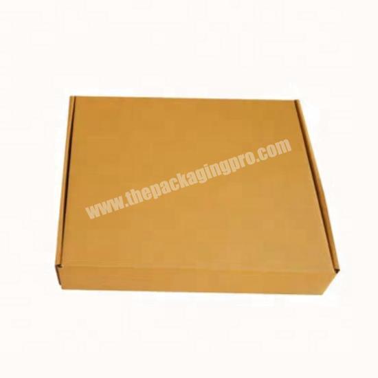 Empty square kraft paper brown gift packaging paper box