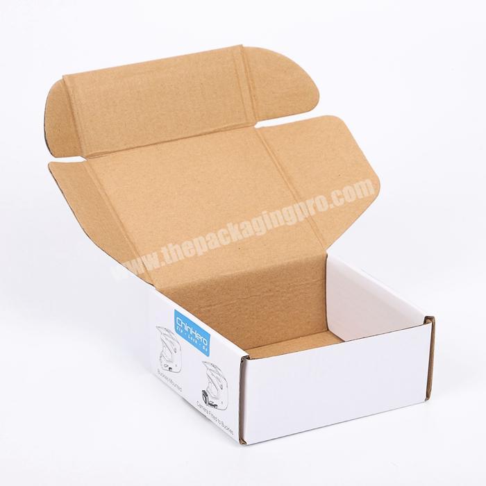 customised steady strengthen e commerce shipping package glossy foil stamped flat spatula porcelain mailer box