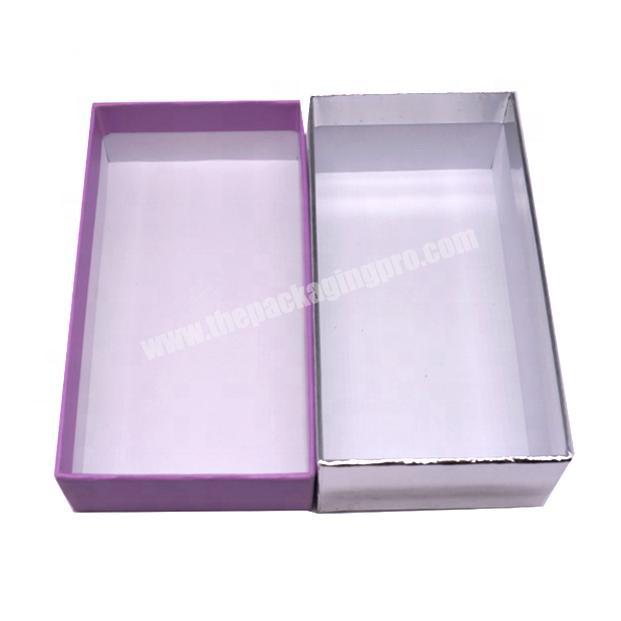 Custom design lid and base luxury simpleness cosmetics case packing concealer foundation eyeshadow paper box
