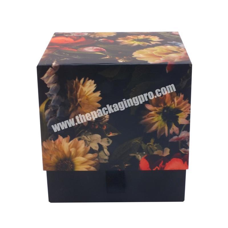 Hot Stamping Holographic Foil Logo Matt Lamination Kraft Eco Friendly Small Flat Folding Paper Box