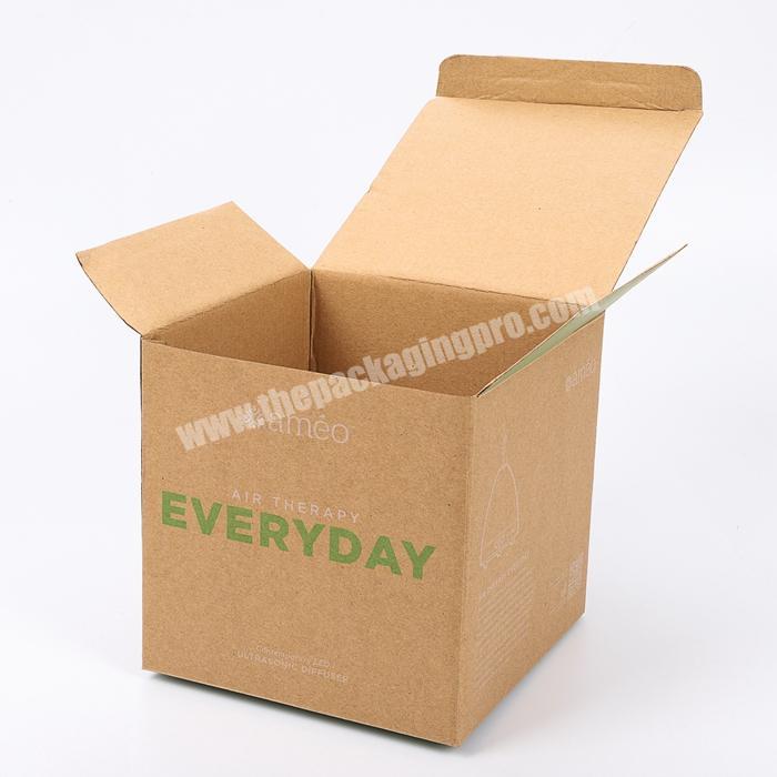 Kraft corrugated paperboard retail boxes custom printed 100% recycled cardboard eco friendly cereal packaging