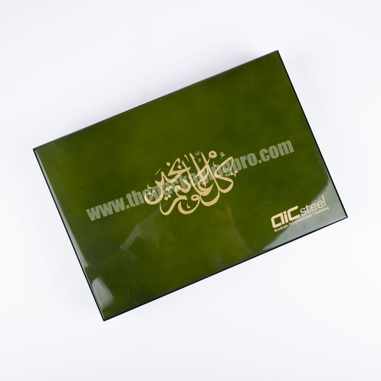 Green Style Arabian Wood Chocolate Packaging Boxes For Ramadan
