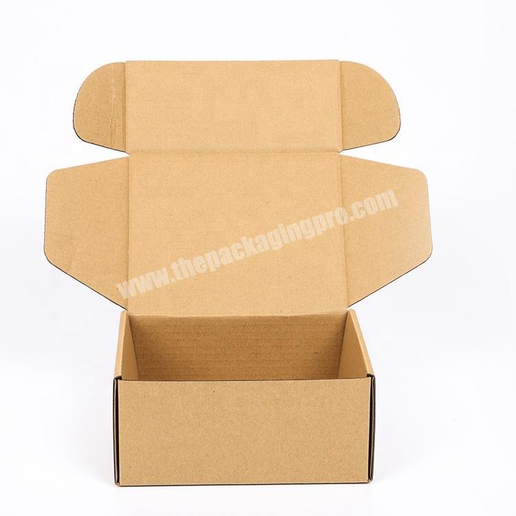 Customized Brown Shoes Box Carton Recycled Kraft Mailer Box Printed Corrugated Box With  Logo