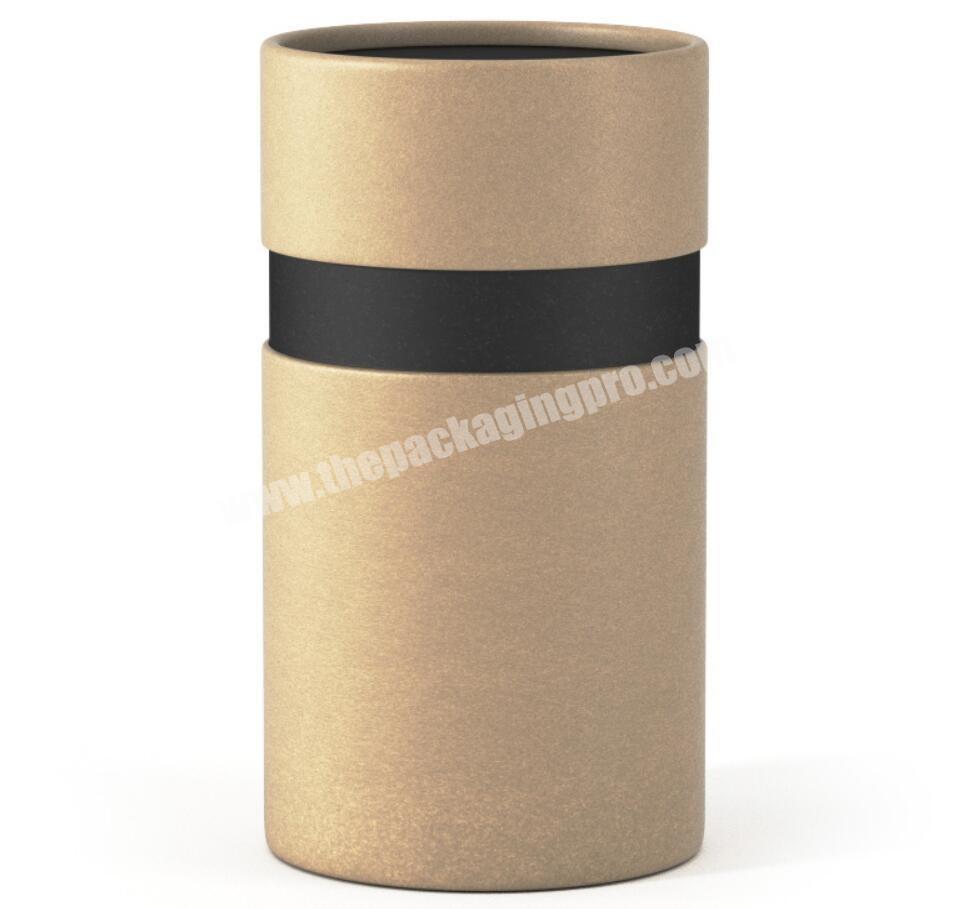 Factory free sample custom size 2 mm thick cardboard black two pieces for accessories gift paper tube boxes packaging