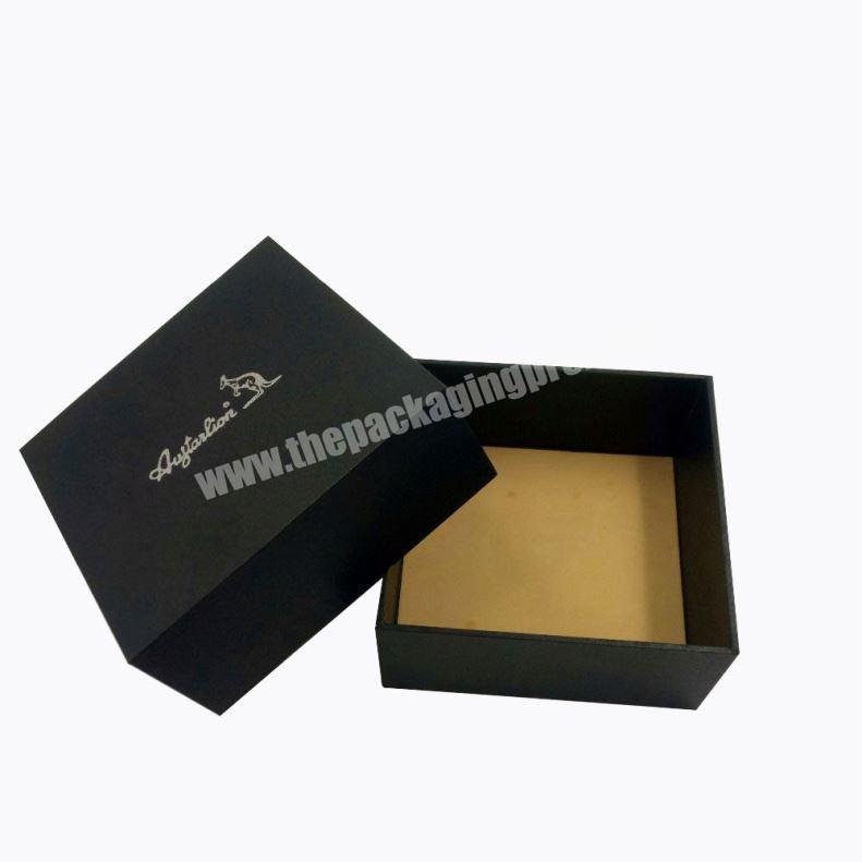 Luxury Custom High End Black Gift Storage Paper Box With Lid