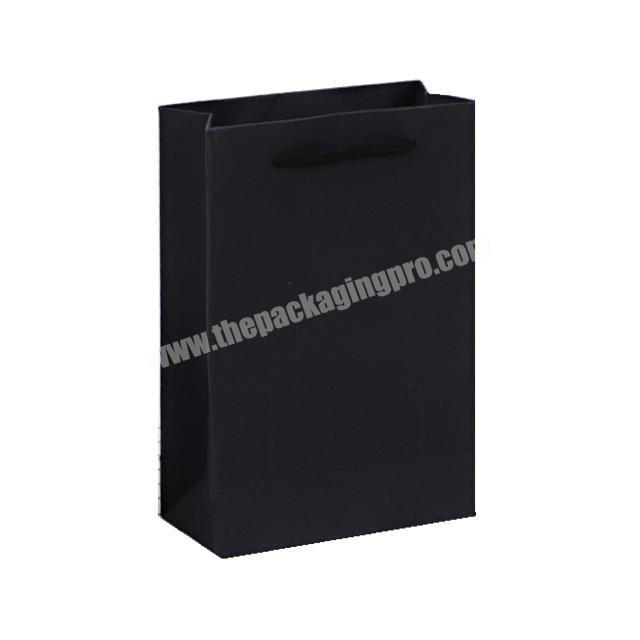 Wholesale customized Luxury black paper bag Free design bag with own your logo