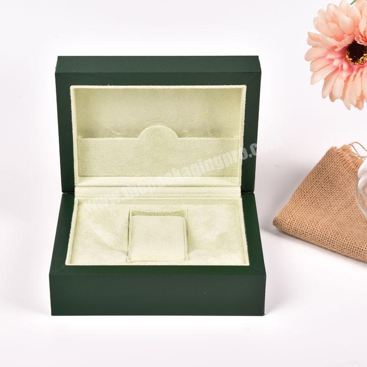 In Stock Lxuury Custom Your Brand Wood Green Watch Box For Gift