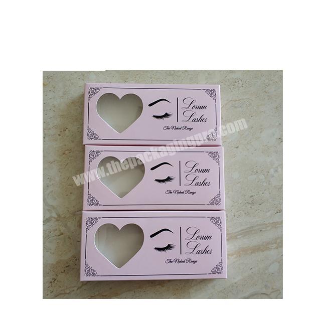 Wholesales private label 3D mink false eyelashes box with custom eyelash packaging
