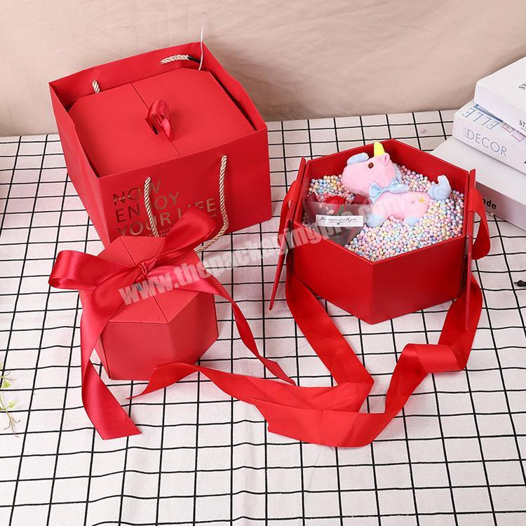 2020 New Design Magnetic Red Gift Box For Wedding