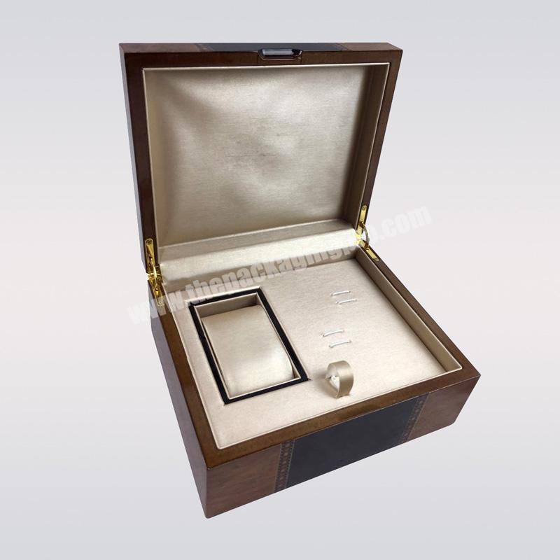 Accept Custom Order High Quality Wood Watch CaseWatch BoxWatch Gift Packaging With Satin Inside