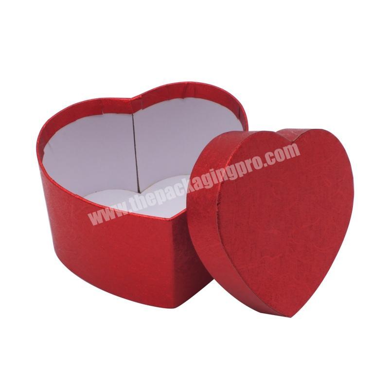 Storage Red Velvet Flower Wedding Favor Cosmetic Chocolate Shape Heart Shaped Craft Cardboard Box