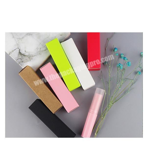 Professional custom cheap lip stick box lip gloss boxes glossy or matt lamination