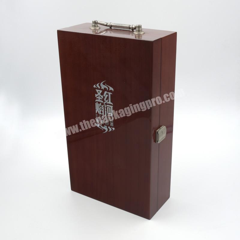 Wholesale Premium Custom Single Wooden Mdf Wine Bottle Box For Gift