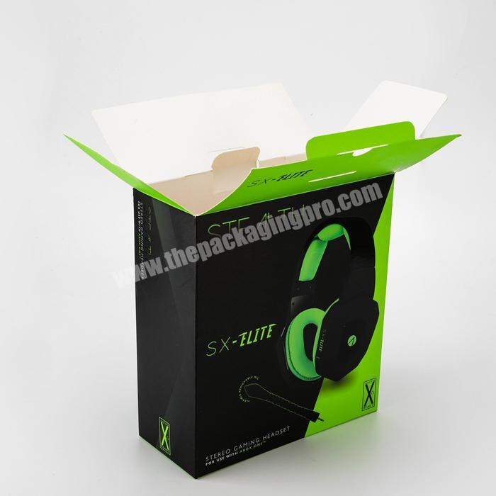 carton packaging headphone box printed paper retail box recycled materials foldable paper box