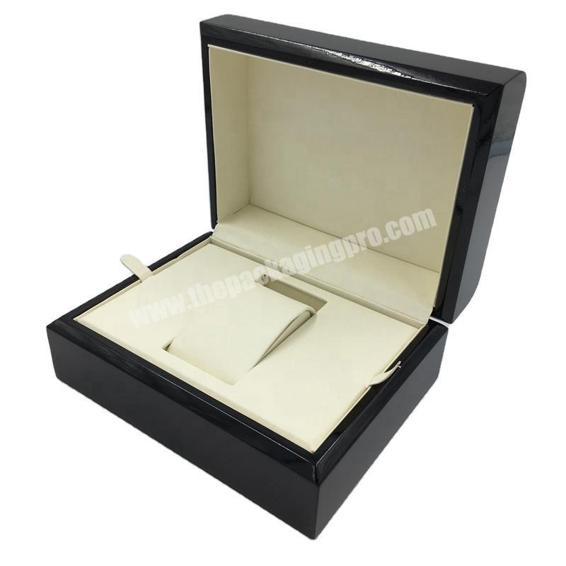 High End Modern Black Piano Lacquer Wooden Single Watch Box For men