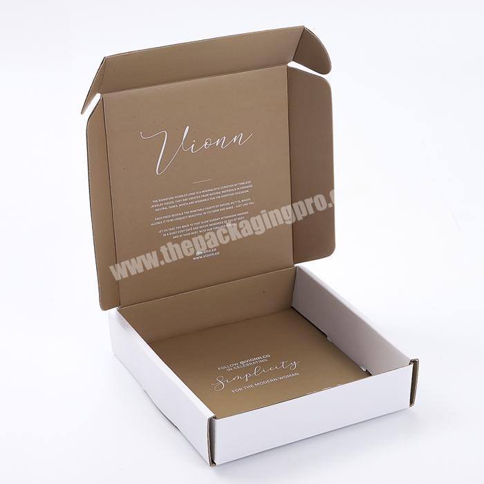Fashion white black custom design neckbow tie clipjewelrynecklace cardboard kraft die cut cheap shipping mailer packaging box