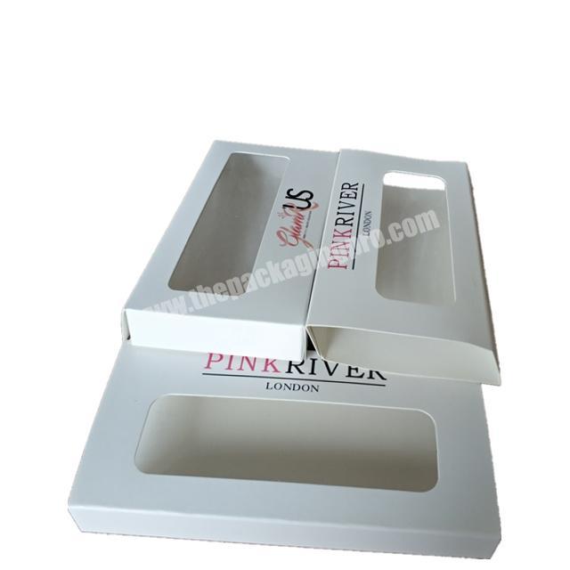 2020 Sell well eyelash packaging box Fashion matte white eyelash box custom box eyelashes private label