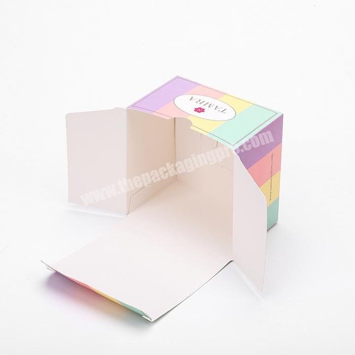 custom recycled box packaging retail multi color printing paper box cheap shipping tuck top box