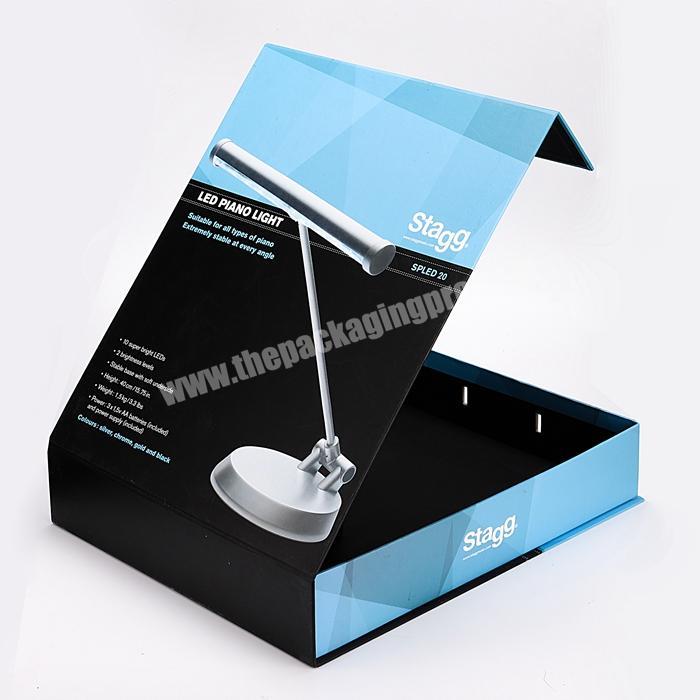Custom Cardboard Packaging Box Luxury Hardcover LED Lamp Gift Paper Box