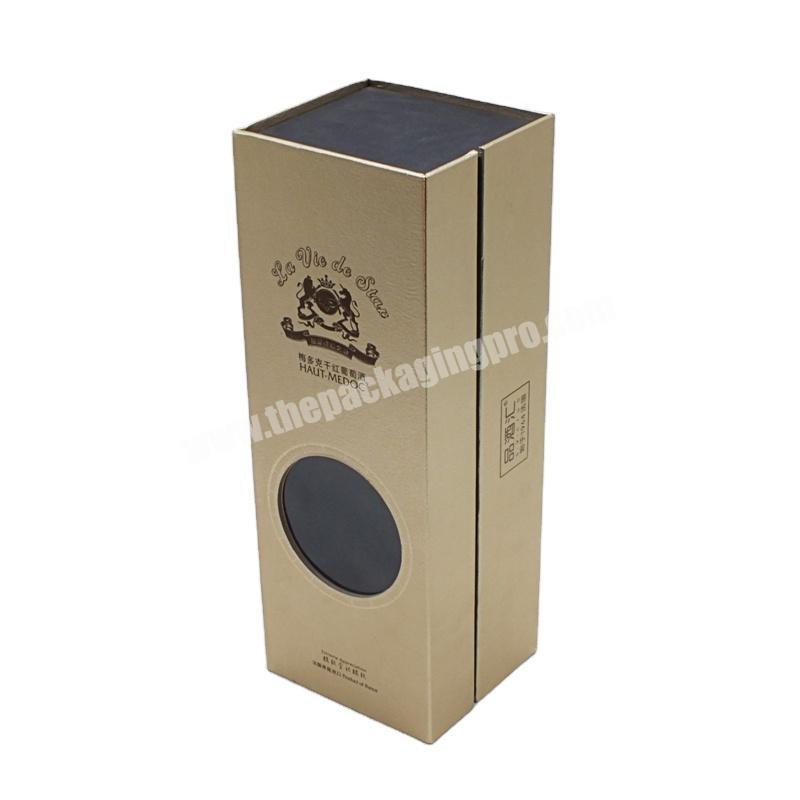 China manufacturer Exported good quality Wine bottle paper box