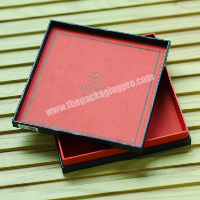 High Quality Customized Lift-off Lid Rigid Paper Packaging Cardboard Black Shoulder Boxes