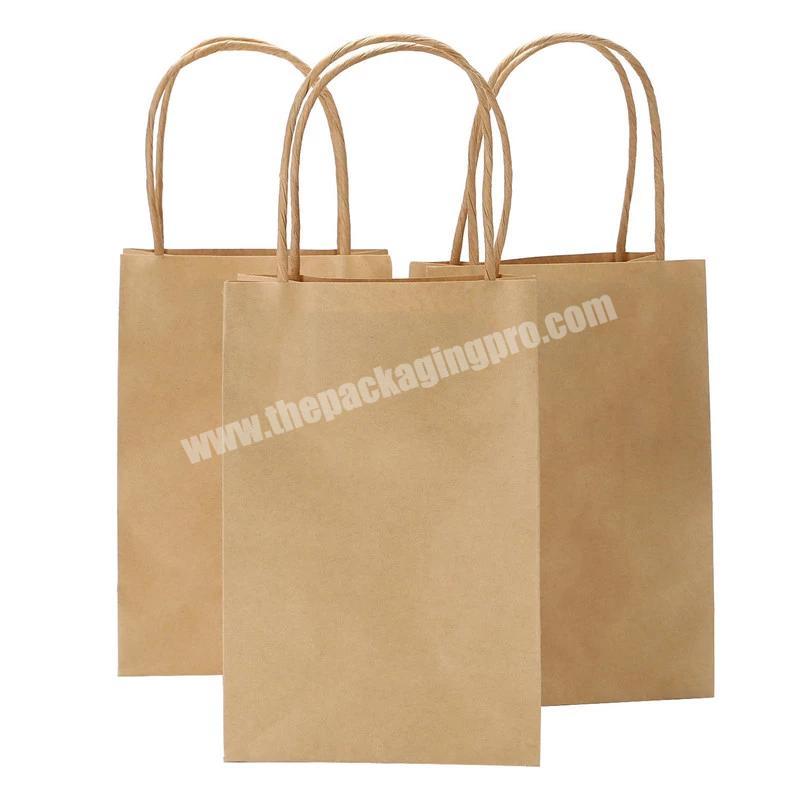 Custom Design Printed Shopping Bag Paper Brown Kraft Paper Bag