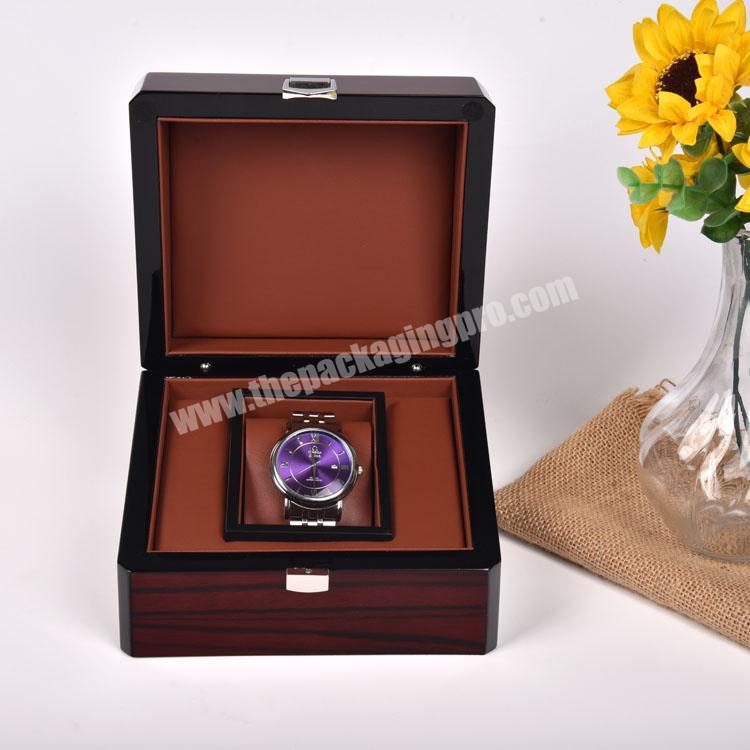 In Stock Oem Luxury Custom Logo Wood Watch Packaging Box For Gift