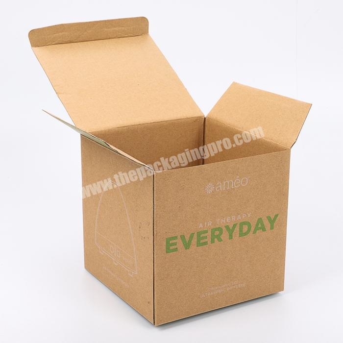 cheap price brown kraft paper shipping packing corrugated tuck top hair brush packaging box with custom logo printed