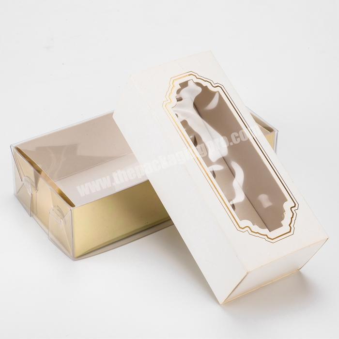 custom professional sliding gift box fashion design macaron box drawer hot sale window cardboard box