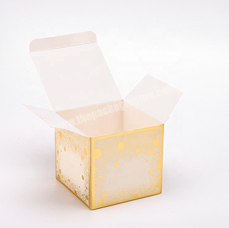 Custom Stamping Foil Gold Square Packaging Paper Box Skin Care Packaging Box Folding Cosmetic Packaging Skin Care