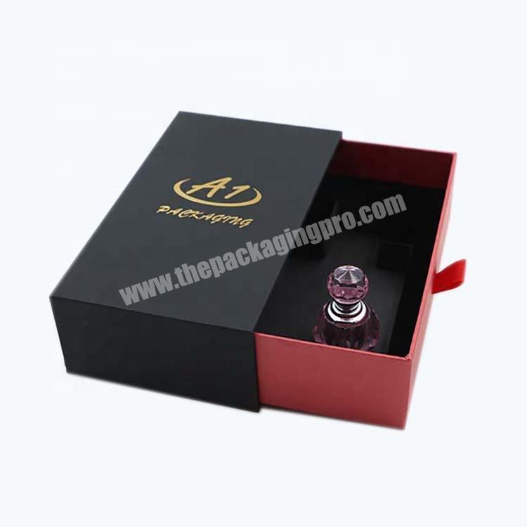 Luxury Cosmetic Perfume Drawer Gift Box With Foam Insert