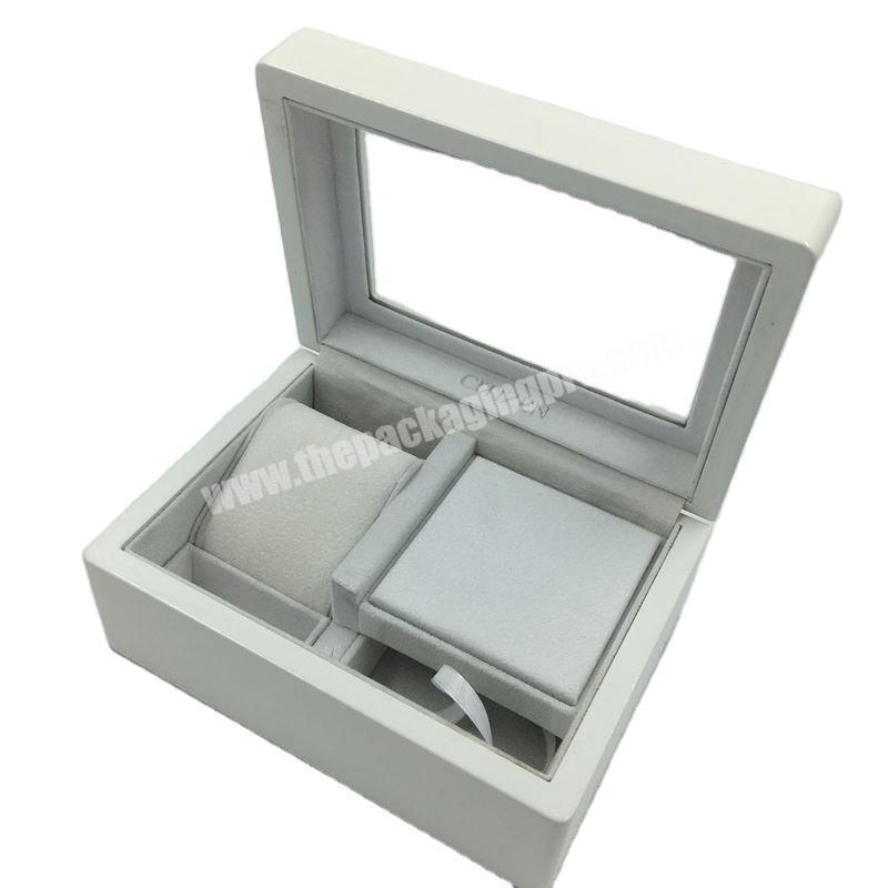 White Clear Watchbox Single Watch And Jewelry Packaging Box For Gift