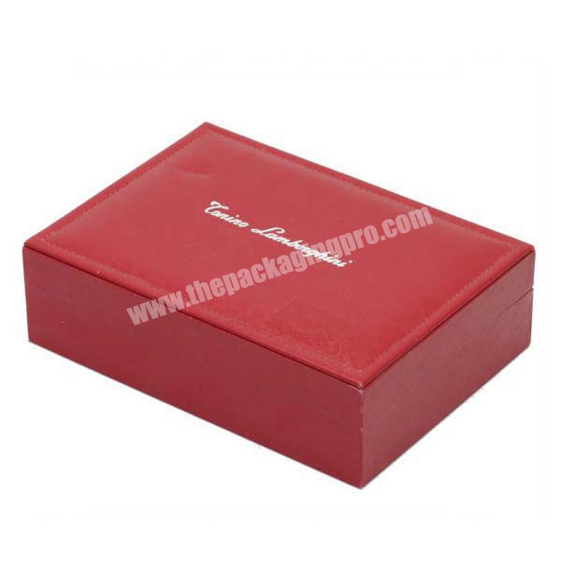 Paper Box Fast Delivery Fashion Elegant Leather Wrapped Cardboard Paper Gift Box Packing