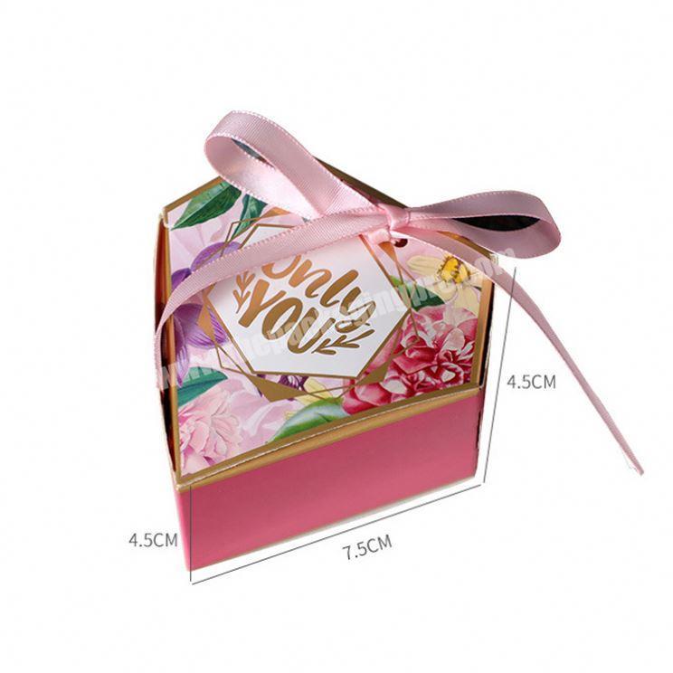 2020 New Mini Wedding Heart Shaped Candy Gift Packing Box