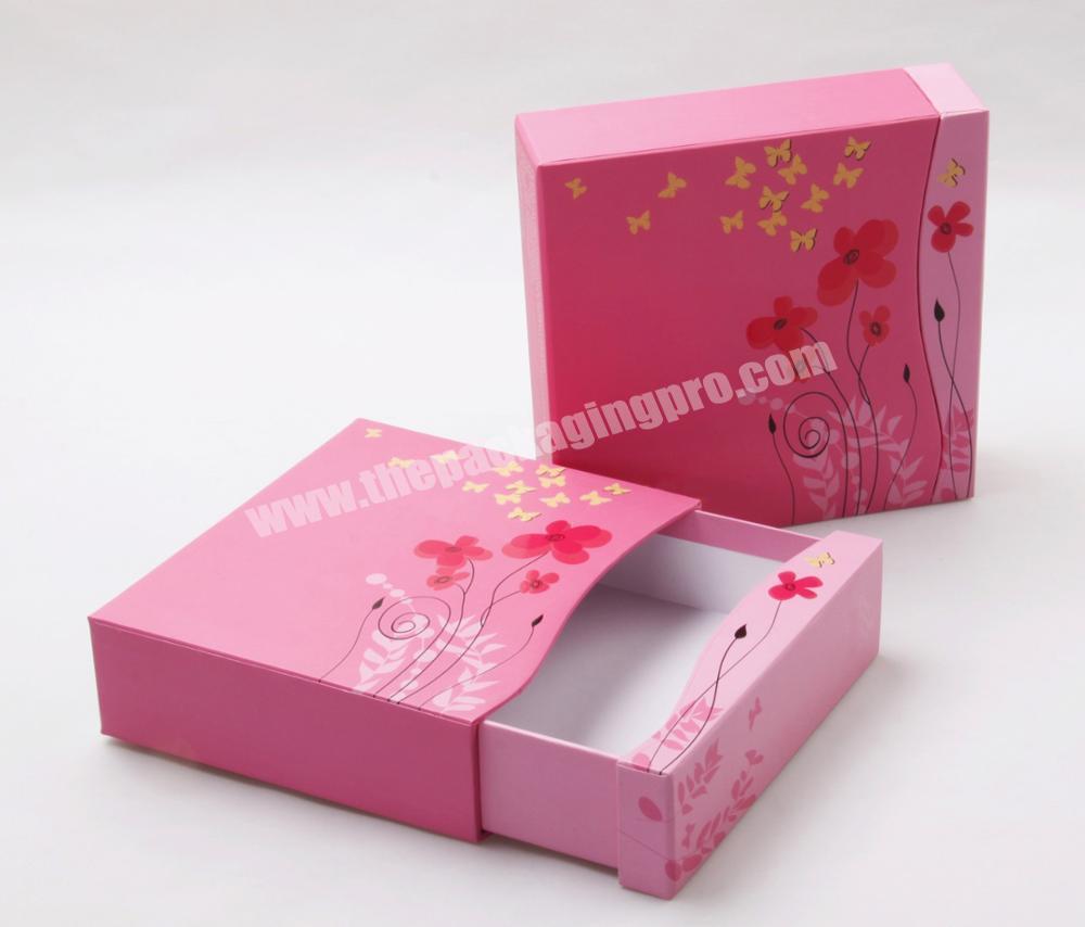 wholesale custom recycle cardboard  handmade sliding sleeve  craft paper drawer box  for cosmetic perfume gift packaging