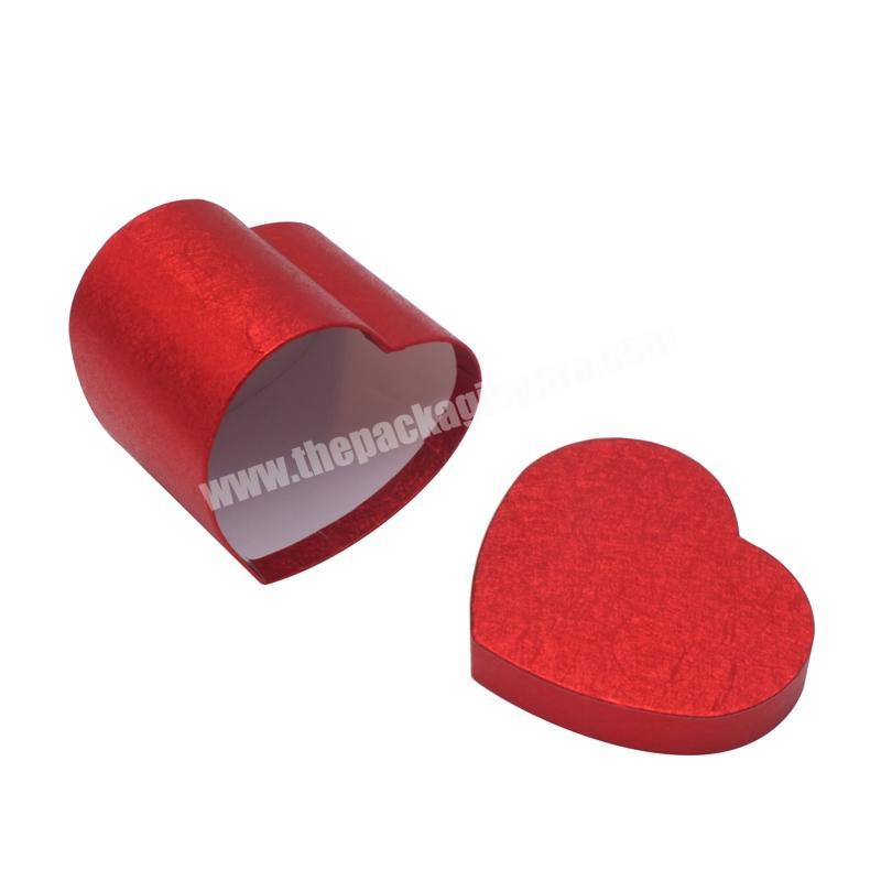 Wedding Custom Valentine Trinket Mini Sweet Shape Storage Wrapping Velvet Printed Heart Shaped Box