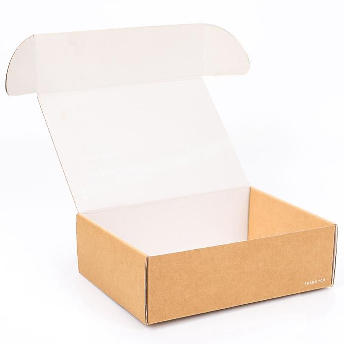wholesale kraft paper packing box customise white craft paper corrugated box