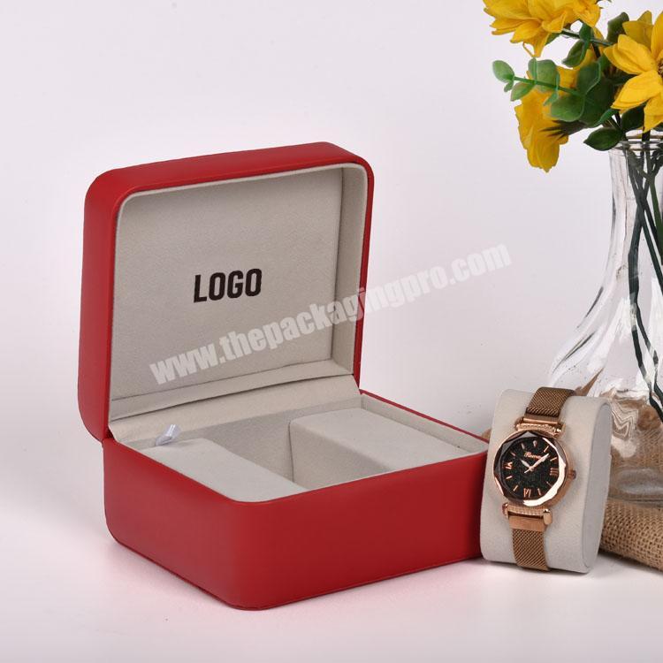 In Stock Wholesale Custom Made Pu Leather Watch Case For Gift