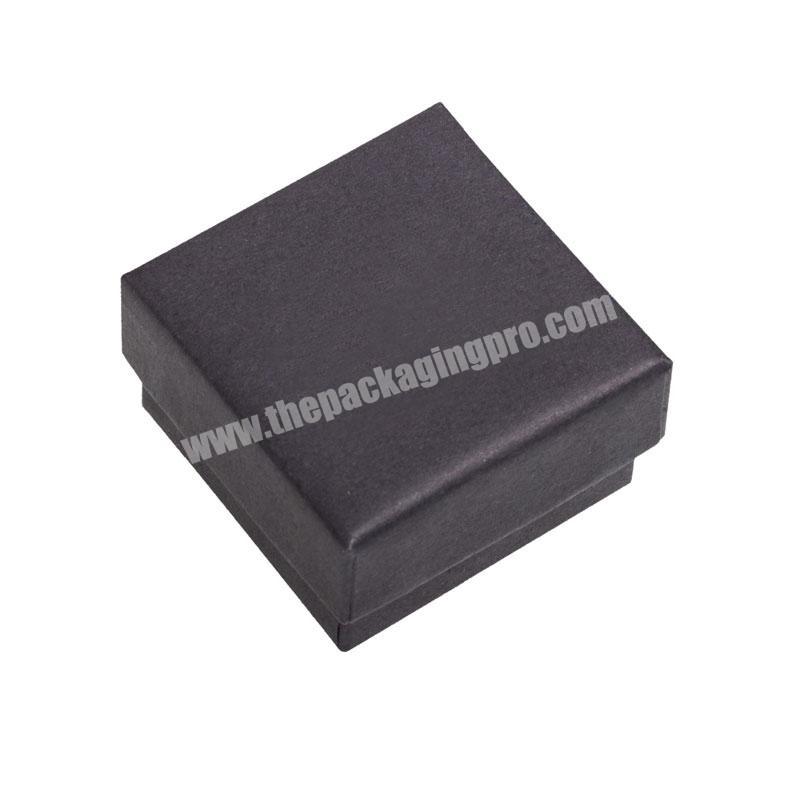 wholesale logo black packaging paper jewelry box custom  girls necklace paper jewelry box