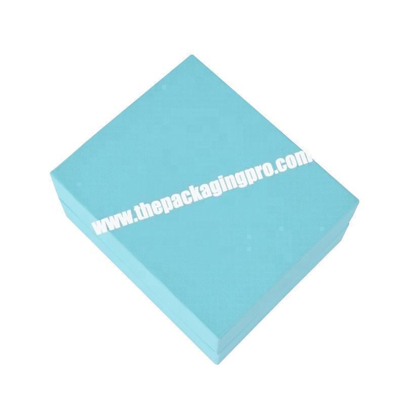 China Factory made  custom logo blue cardboard earrings pendant jewelry packing  paper box