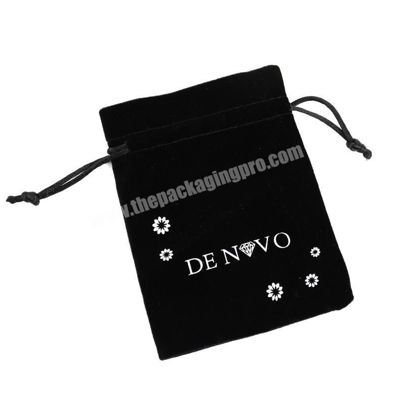 Top Selling customized Jewelry Packaging Velvet Drawstring bag With Logo