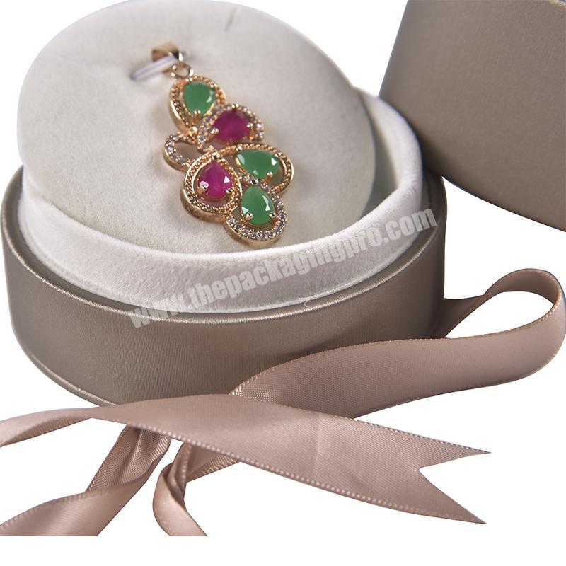 New design round shape necklaces gift boxes necklace box jewelry