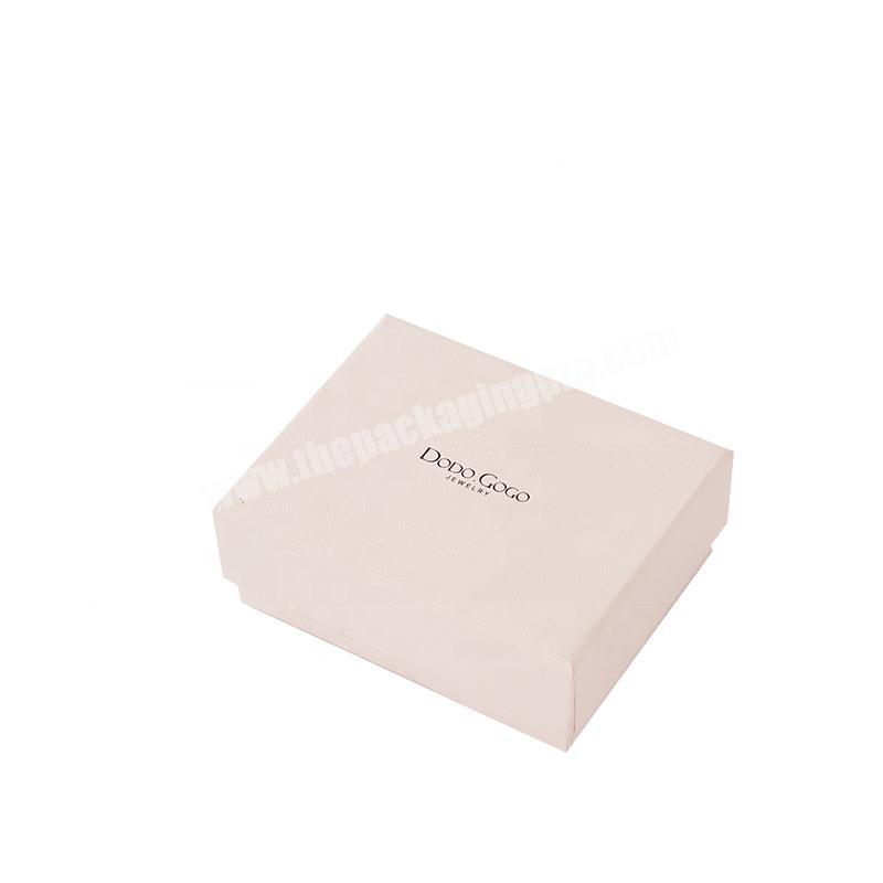 Pink Cardboard Paper Gift Jewelry Packaging Box Jewellery Boxes With Custom Logo